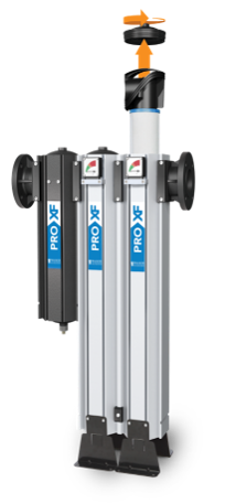 Walker Filtration XF341FAC/RAC In-Line Filter Housing (Activated Carbon Filter, 3" flanged NPT Connection, 900 SCFM Flow)