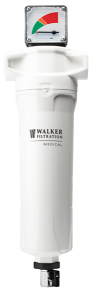 Walker Filtration A30015MS In-Line Filter Housing (0.01 Micron Medical Sterile Filter, 1/4" NPT Connection, 15 SCFM Flow)